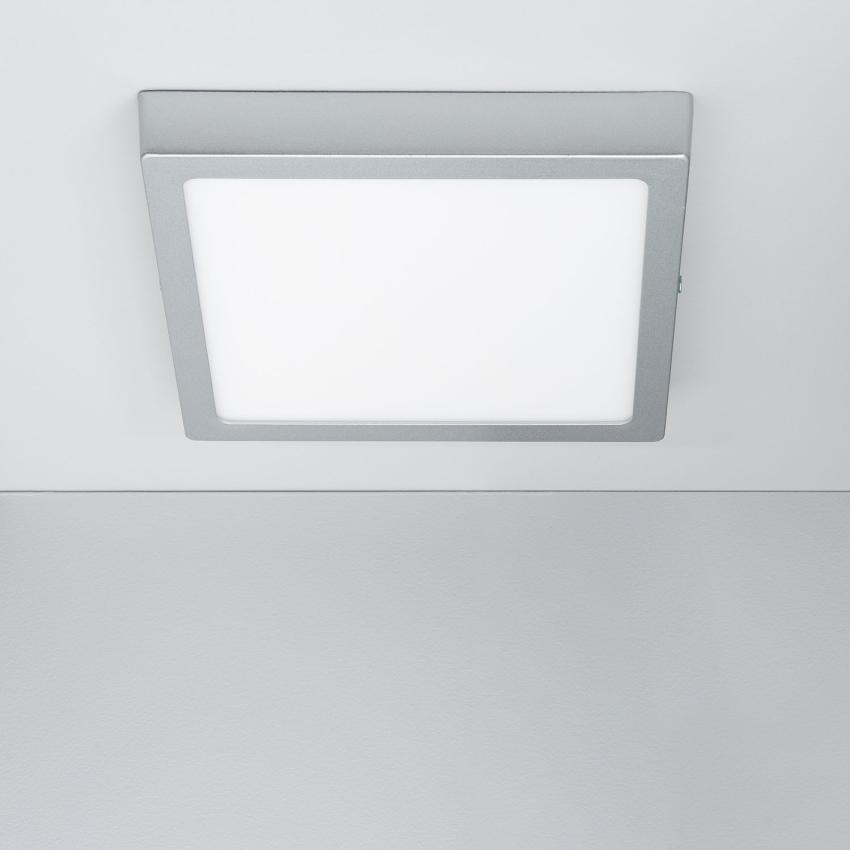Produto de Plafon LED 18W Quadrado Alumínio 210x210 mm Slim CCT Selecionável Galán SwitchDimm