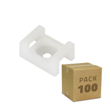 Pack 100 Unidades Base para Abraçadeiras