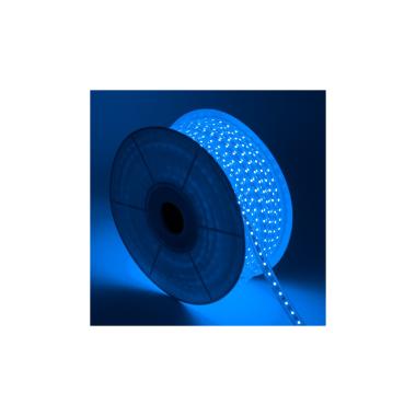 Bobina de Tira LED Regulable 220V AC 60 LED/m 50m Azul IP65 Ancho 14mm Corte cada 100 cm