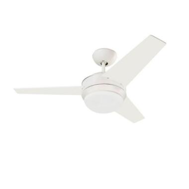 Ventoinha de Teto Windy Pro Branco Lâminas Reversíveis Branca 101.6cm Motor AC LEDS-C4 VE-0005-BLA