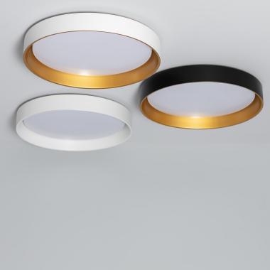 Plafon LED 30W Circular Metal Ø550 mm CCT Selecionável Big Broadwey