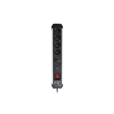 SIMON Brico Extrapower - Base/S 8 presa 1,5 m 3 G1,5 Grigio/Nero FAJIN
