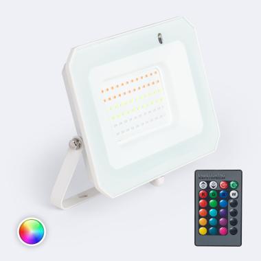 Product Foco Projetor LED 50W IP65 RGB com Comando IR