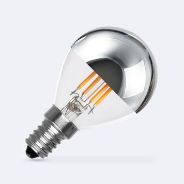 Lâmpada  Filamento LED E14 4W 400 lm G45 Chrome Reflect
