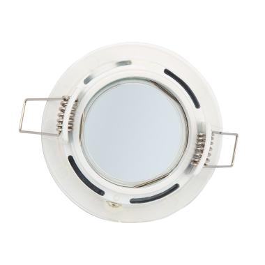 Produto de Aro Downlight Circular Branco para Lâmpada LED GU10 / GU5.3 Corte Ø 65 mm 