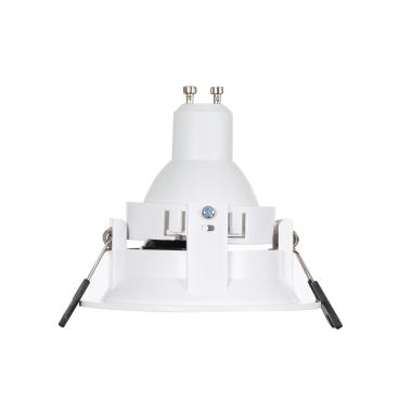 Producto de Aro Downlight Cónico Reflect Excentrico para Bombilla LED GU10/ GU5.3 Corte Ø 75 mm