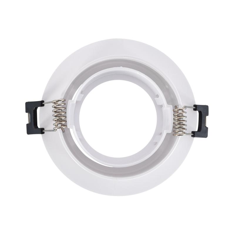 Produto de Aro Downlight Circular Inclinável para Lâmpadas LED GU10 / GU5.3 Corte Ø 75 mm