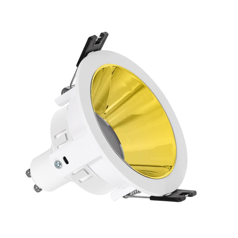 Produto de Foco Downlight Cónico GU10 6W Corte Ø 75 mm PC Galvanizado 