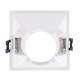 Produto de Foco Downlight Quadrado 45º GU10 6W Corte 85x85 mm baixo URG PC 