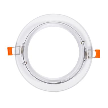 Producto de Aro Downlight Empotrable Circular Direccionable para Bombilla LED GU10 AR111 Corte Ø 120 mm