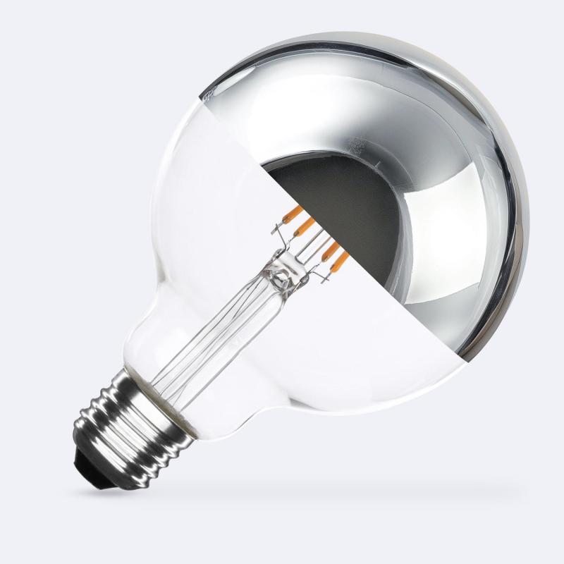 Producto de Bombilla Filamento LED E27 6W 600 lm G95 Chrome Reflect