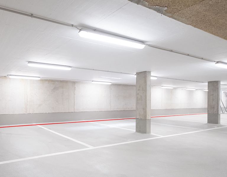 Iluminación LED garajes y parkings